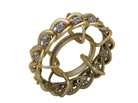 RING PANDANT 3D PRINTABLE MODAL 3D Print Model