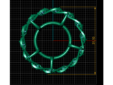 RING PANDANT 3D PRINTABLE MODAL 3D 프린트 모델