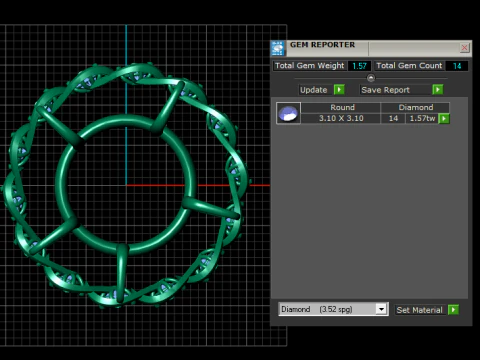 RING PANDANT 3D PRINTABLE MODAL 3D Print Model