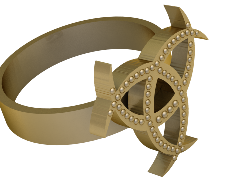 Buy Gold Rings PANDANT 3D PRINTABLE MODAL 3D 打印模型