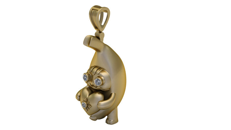 TREADY CUTE PENDANT 3D PRINTABLE MODEL 3D 打印模型 .c4d .max .obj .3ds .fbx .stl .blend 