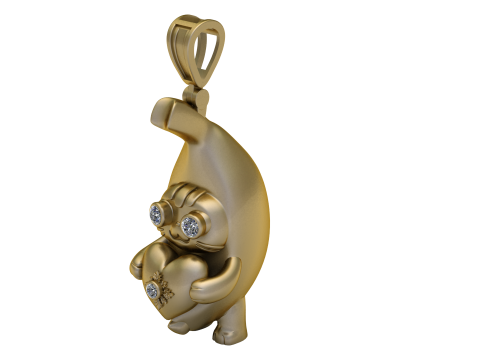 TREADY CUTE PENDANT 3D PRINTABLE MODEL Model do druku 3D