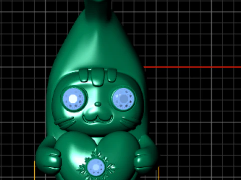 TREADY CUTE PENDANT 3D PRINTABLE MODEL 3D Print Model