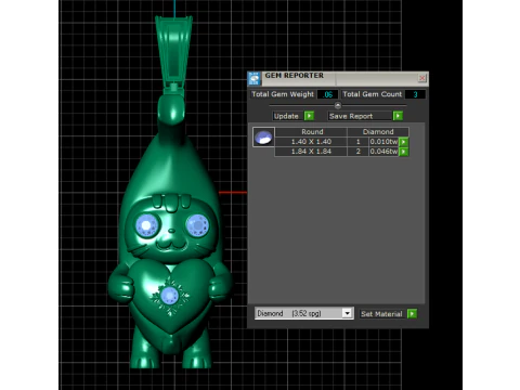 TREADY CUTE PENDANT 3D PRINTABLE MODEL 3D Print Model