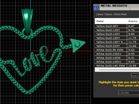 Love PANDANT 3D PRINTABLE MODAL 3D Print Model