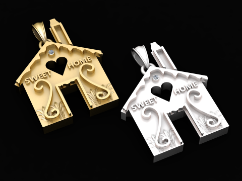 Home PANDANT 3D PRINTABLE MODA 3Dプリントモデル