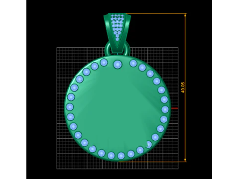 冰晶狼头项链吊坠 3D 打印模型