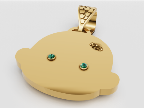 DIAMOND PENDANT GOLD Modello di stampa 3D