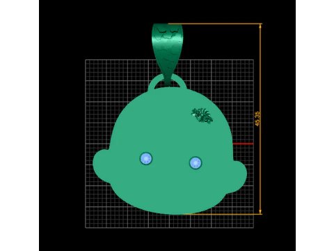 DIAMOND PENDANT GOLD 3D Print Model