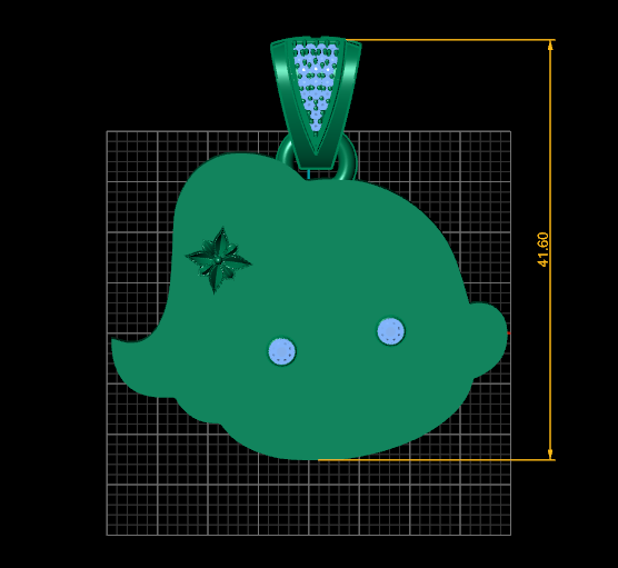 Handmade Pomegranate Jewelr pendant 3Dプリントモデル .c4d .max .obj .3ds .fbx .stl .blend
