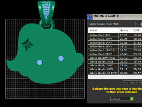 Handmade Pomegranate Jewelr pendant 3Dプリントモデル