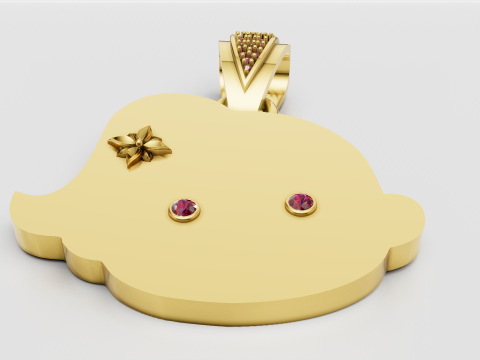 Handmade Pomegranate Jewelr pendant 3Dプリントモデル