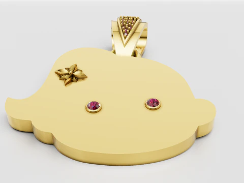 Handmade Pomegranate Jewelr pendant 3D Print Model