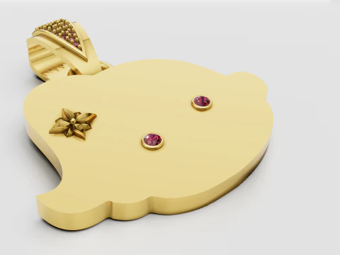 Handmade Pomegranate Jewelr pendant 3D Print Model