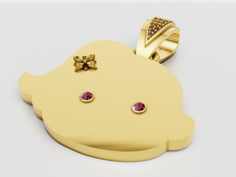 Handmade Pomegranate Jewelr pendant 3Dプリントモデル