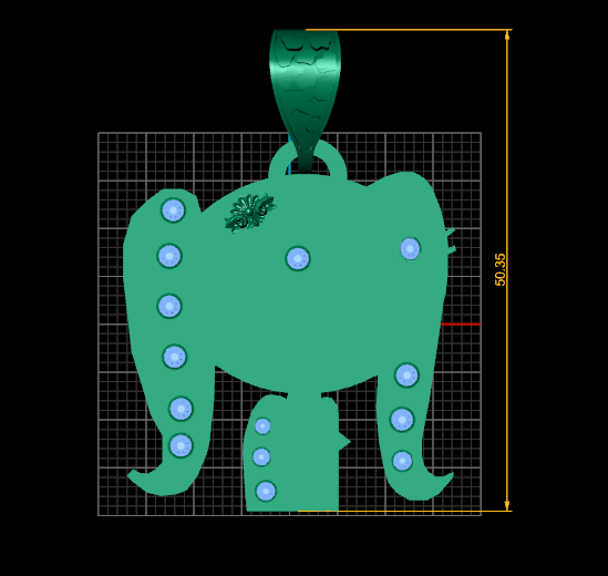 Custom Cute Anime Fire pendant 3D Принт Модель .c4d .max .obj .3ds .fbx .stl .blend