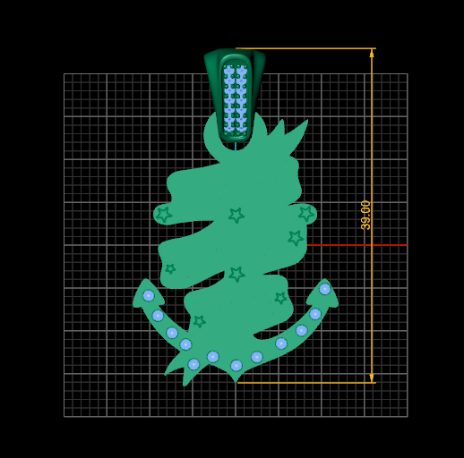 黄金阿拉斯加游轮吊坠 3D 打印模型 .c4d .max .obj .3ds .fbx .stl .blend 