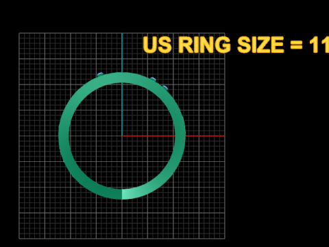 A Elephant ring pendant Modelo de impresión 3D