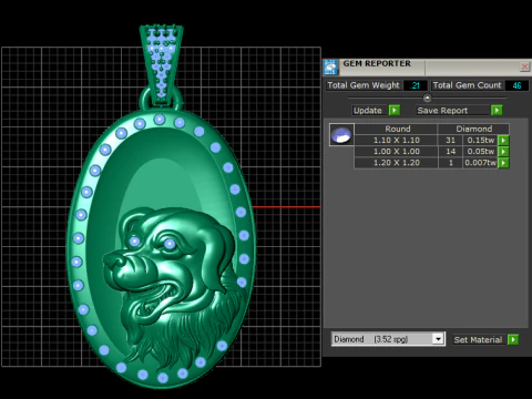 Dog Pendant Necklace charm bracelet PENDANT 3D Print Model