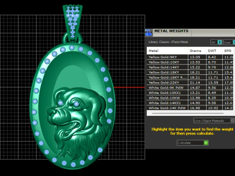 Dog Pendant Necklace charm bracelet PENDANT 3D Print Model
