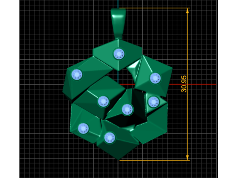 Gold Cube Pattern Images Free Photos PENDANT 3D Print Model