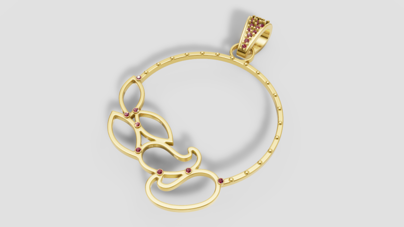 DaseJewelry PENDANT 3D Print Model .c4d .max .obj .3ds .fbx .stl .blend 