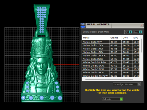 H Diamond Yellow Gold Ruby PENDANT 3D Print Model