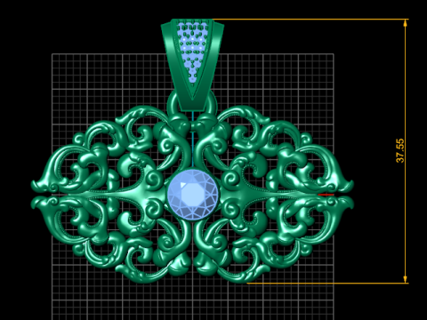 A pendant and necklace design PENDANT 3D Print Model