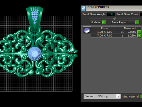 A pendant and necklace design PENDANT 3D प्रिंट मॉडल