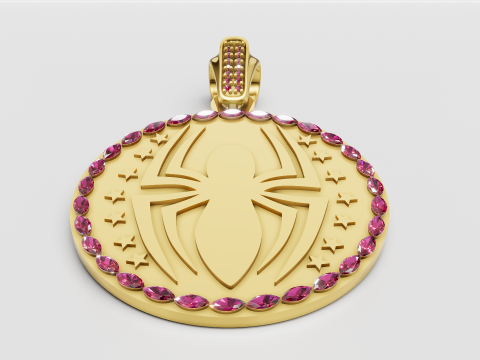 Stylish Spiderman PANDANT 3D PENDANT 3D Print Model