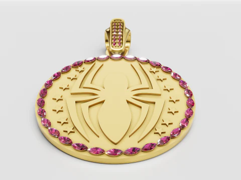 Стильный КУЛОН &laquo;Человек-Паук&raquo; 3D КУЛОН 3D Принт Модель