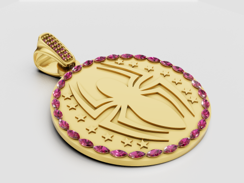 Stylish Spiderman PANDANT 3D PENDANT 3D Принт Модель