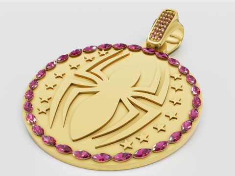 Stylish Spiderman PANDANT 3D PENDANT 3D Принт Модель