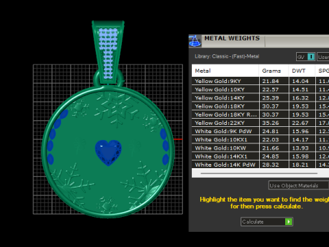Emerald Chaos Medallion PENDANT 3D 打印模型