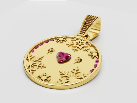 КУЛОН &laquo;Изумрудный медальон Хаоса&raquo; 3D Принт Модель