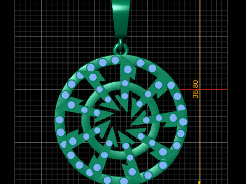 STAR DESIGN PENDANT 3D 3D Print Model