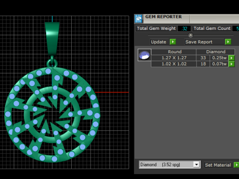 STAR DESIGN PENDANT 3D 3D printmodel