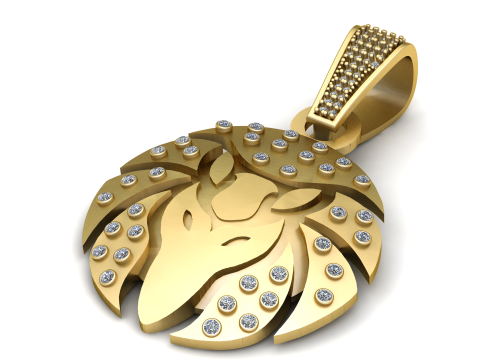 Zodiac Symbol Sign 3D PENDANT 3Dプリントモデル
