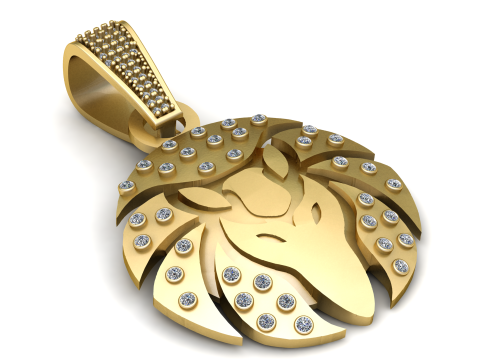 Zodiac Symbol Sign 3D PENDANT 3Dプリントモデル