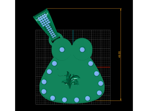 CARTOON CHARACTER COIN GOLD PENDANT 3D PRINTABLE MODE pedant 3D Print Model