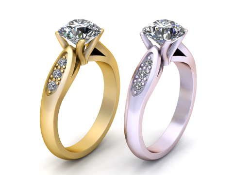 Engagement Ring Glady pendant 3Dプリントモデル