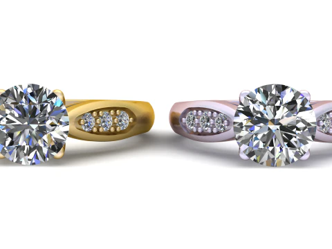 Engagement Ring Glady pendant 3D Print Model