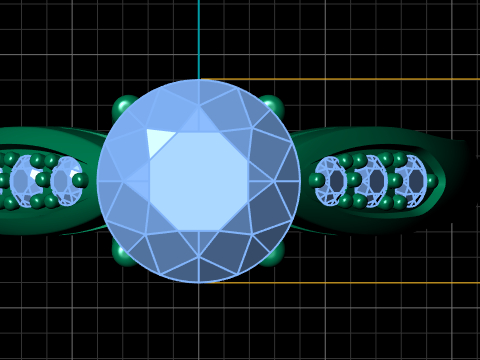 Engagement Ring Glady pendant 3Dプリントモデル