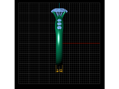 Engagement Ring Glady pendant 3Dプリントモデル