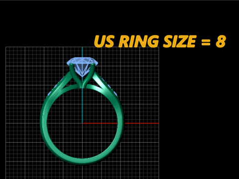 Engagement Ring Glady pendant 3Dプリントモデル