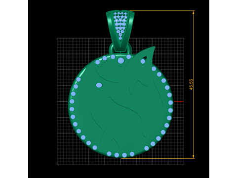 Fashion Ring Zircon pendant 3D Print Model