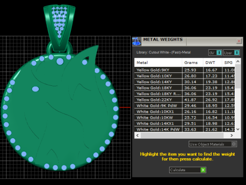 Fashion Ring Zircon pendant 3D Print Model