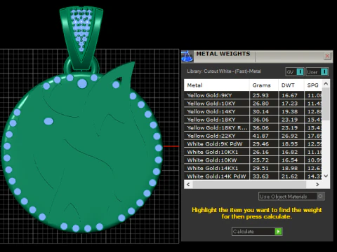 Fashion Ring Zircon pendant 3D Print Model