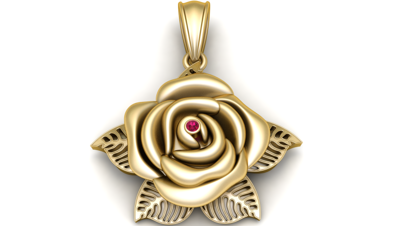 PENDANT FLOWER PENDANT 3D 프린트 모델 .c4d .max .obj .3ds .fbx .stl .blend