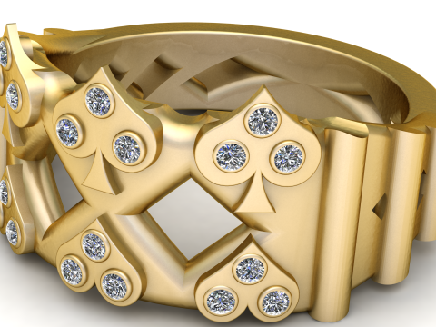 Indian style diamond set PENDANT 3D 打印模型